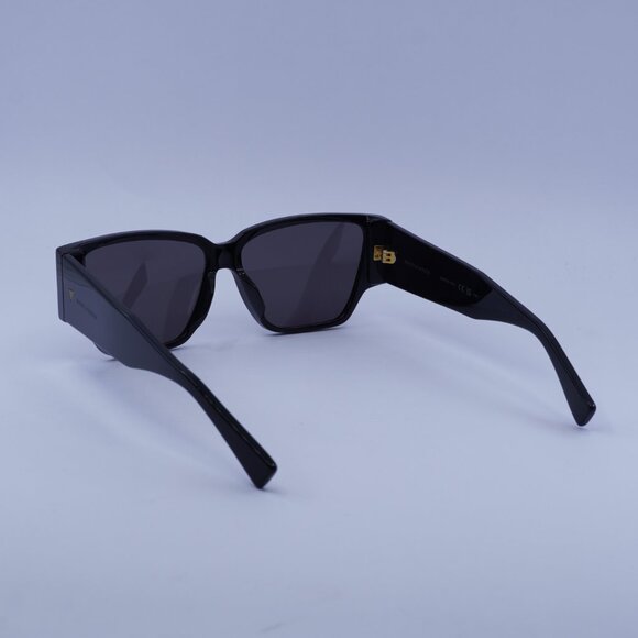 Bottega Veneta BV1285S 001 Sunglasses Black Square Frame, Grey Lenses main image 7